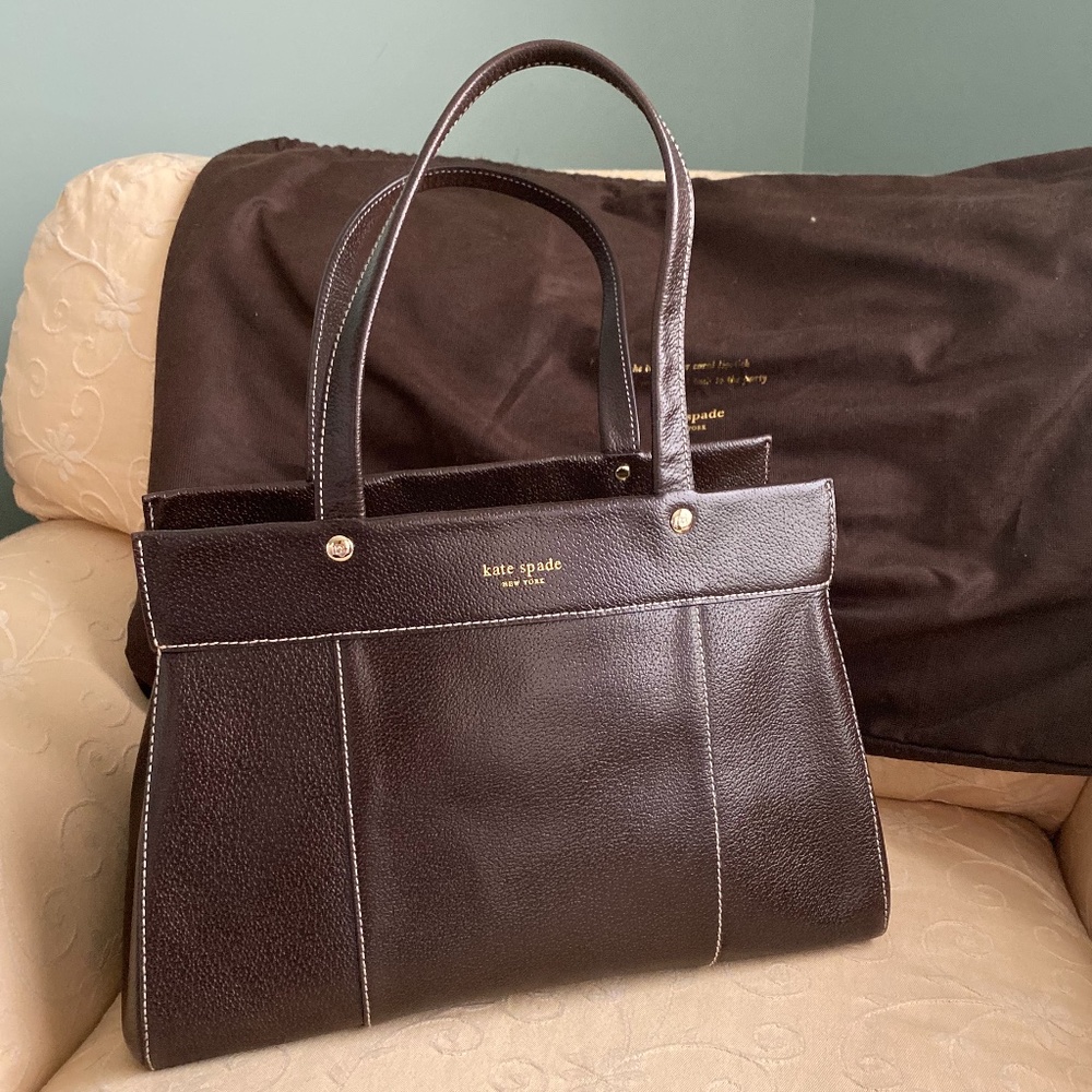 Kate Spade Dark Brown Tote Bag